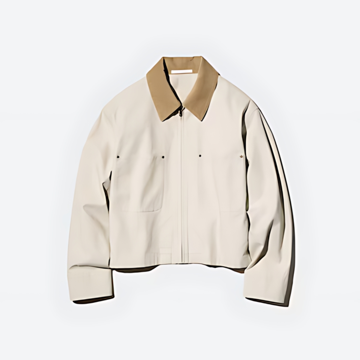 cream bomber jacket